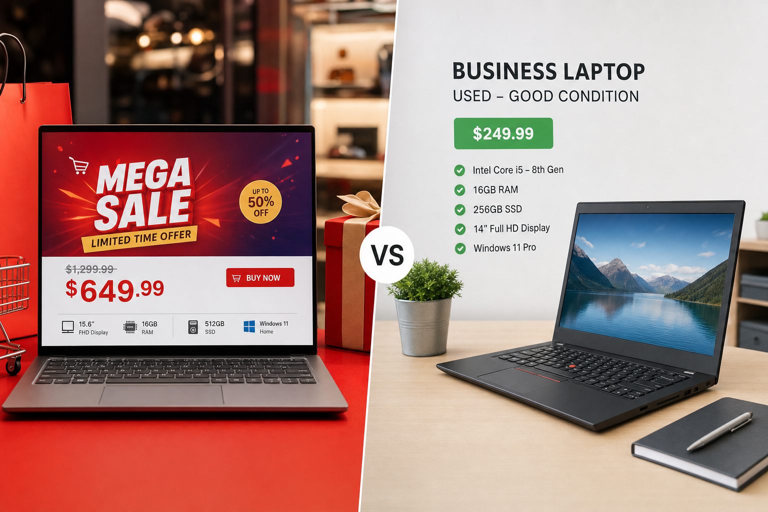 Amazon Prime Day Laptop Deals vs Used Business Laptops: What to Buy in 2026